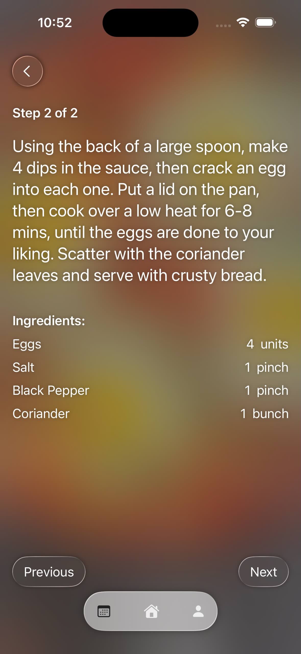 Cooking Mode View